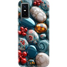 Senada Infinix Gt 30 Pro Kılıf Desenli Baskılı Tpu Rubber Kapak Çakıl Taşları