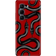 Infinix Hot 50 Pro Plus 5g Kılıf Desenli Baskılı Tpu Rubber Kapak Yılan Moda