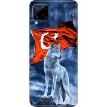 Adasena Realme C21Y - C25Y Kılıf Desenli Baskılı Tpu Rubber Kapak Türk Tc