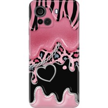 Casper Via F30 Kılıf Desenli Baskılı Tpu Rubber Kapak Society Kalp