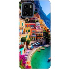 Adasena Vivo Y15S Kılıf Desenli Baskılı Tpu Rubber Kapak Portofino