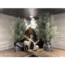 Szd Design Minimalist Noel Geyiği Dekoratif Figür Seti (2'li)