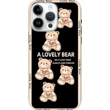 Adasena iPhone 13 Pro Kılıf Desenli Baskılı Tpu Rubber Kapak Smile Bear