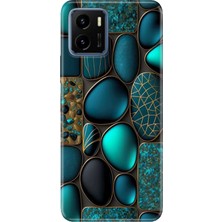 Adasena Vivo Y15S Kılıf Desenli Baskılı Tpu Rubber Kapak Marble