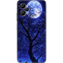 Casper Via X30 Kılıf Desenli Baskılı Tpu Rubber Kapak Korkutan Dolunay