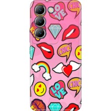 Senada Vivo V30 Lite Kılıf Desenli Baskılı Tpu Rubber Kapak Kiss