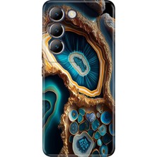 Senada Vivo V30 Lite Kılıf Desenli Baskılı Tpu Rubber Kapak Arew Mermer