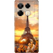 Senada Infinix Note 40 Pro 5g Kılıf Desenli Baskılı Tpu Rubber Kapak Eyfel