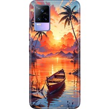 Senada Vivo V21E Kılıf Desenli Baskılı Tpu Rubber Kapak Hadi Tatile