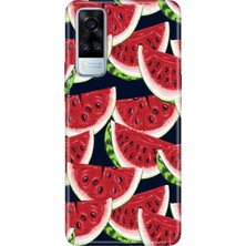 Senada Vivo Y51 Kılıf Desenli Baskılı Tpu Rubber Kapak Karpuz