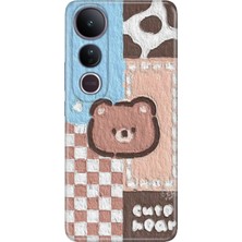 Senada Vivo V50 Lite Kılıf Desenli Baskılı Tpu Rubber Kapak Ayıcık