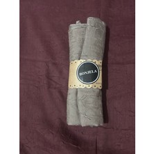 Hüskon Ticaret Bamboo Kraş Şal Yumuşacık Terletmeyen Nefes Alan ve Ütü Gerektirmeyen Şal