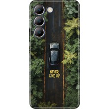 Adasena Vivo V30 Lite Kılıf Desenli Baskılı Tpu Rubber Kapak Nevergive UP555