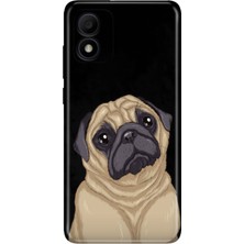 Adasena Tcl 303 Kılıf Desenli Baskılı Tpu Rubber Kapak Minnoş Pug