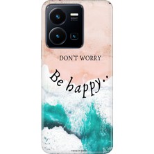 Senada Vivo Y22S Y35 Kılıf Desenli Baskılı Tpu Rubber Kapak Be Happy