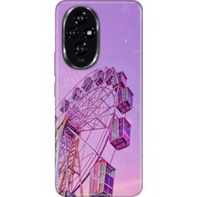 Senada Honor 200 Pro Kılıf Desenli Baskılı Tpu Rubber Kapak Dönme Dolap