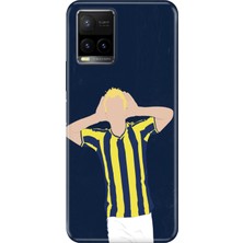 Adasena Vivo Y32 Y33S Kılıf Desenli Baskılı Tpu Rubber Kapak Sarı Lacivert Gol