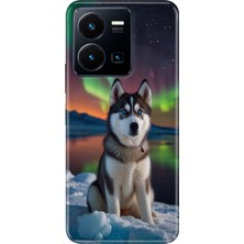 Senada Vivo Y22S Y35 Kılıf Desenli Baskılı Tpu Rubber Kapak Husky Artwall