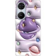 Senada Reeder S19 Max Pro S Edge Kılıf Desenli Baskılı Tpu Rubber Kapak 3D Space