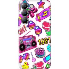 Adasena Vivo V30 Lite Kılıf Desenli Baskılı Tpu Rubber Kapak 90LAR