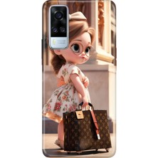 Adasena Vivo Y51 Kılıf Desenli Baskılı Tpu Rubber Kapak LV12