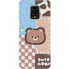 Senada Xiaomi Redmi Note 9 Pro Kılıf Desenli Baskılı Tpu Rubber Kapak Ayıcık