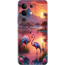 Senada Vivo Y29 Kılıf Desenli Baskılı Tpu Rubber Kapak FLAMINGO888