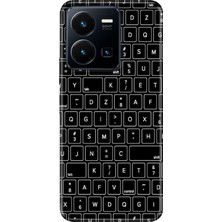 Senada Vivo Y22S Y35 Kılıf Desenli Baskılı Tpu Rubber Kapak Klavye