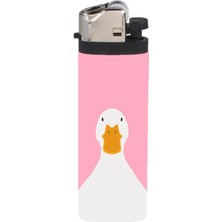 Çakmak Pembe Ördek Full Kaplamalı Gazlı Çakmak