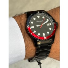 Ferrucci Siyah Renk Siyah Kadranlı Tarihli Erkek Saati