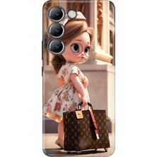 Adasena Vivo V30 Lite Kılıf Desenli Baskılı Tpu Rubber Kapak LV12