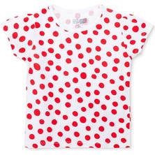 Hellobaby Kız Bebek Tshirt Süprem Bisiklet Yaka Kısa Kol