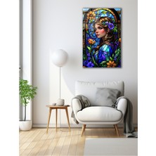 Marsilyan Vitray Kadın Cam Tablo