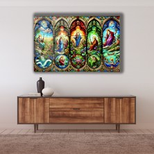 Marsilyan Hz. Isa Temalı Vitray Cam Tablo