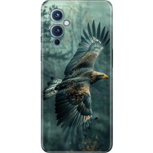 Adasena Oneplus 9 Kılıf Desenli Baskılı Tpu Rubber Kapak Ürküten Kartal