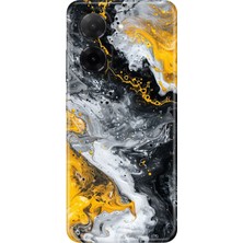 Adasena Xiaomi Redmi A5 Kılıf Desenli Baskılı Tpu Rubber Kapak Siyah Sarı 22