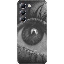 Senada Vivo V30 Lite Kılıf Desenli Baskılı Tpu Rubber Kapak Hologram Göz