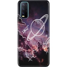 Senada Vivo Y11S Y20 Y20S Kılıf Desenli Baskılı Tpu Rubber Kapak Gezegenler