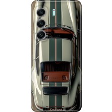 Senada Tecno Camon 40 4g Kılıf Desenli Baskılı Tpu Rubber Kapak Klasik Araba