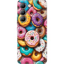 Senada Vivo V30 Lite Kılıf Desenli Baskılı Tpu Rubber Kapak Donut Cenneti