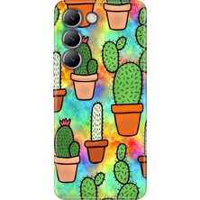 Senada Vivo V30 Lite Kılıf Desenli Baskılı Tpu Rubber Kapak KAKTÜS-2024