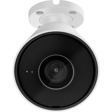 AJAX BulletCam (8 Mp/2.8 mm) Kablolu AI destekli güvenlik IP kamera Beyaz