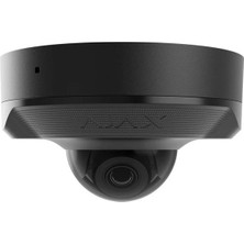 AJAX DomeCam Mini (5 Mp/2.8 mm) Kablolu AI destekli güvenlik IP kamerası Siyah