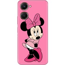 Adasena Vivo Y18 Kılıf Desenli Baskılı Tpu Rubber Kapak Utangaç Minnie
