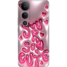 Senada Vivo V50 Lite Kılıf Desenli Baskılı Tpu Rubber Kapak CUTE111