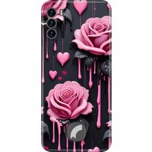 Senada Reeder S19 Max Pro S Kılıf Desenli Baskılı Tpu Rubber Kapak Akan Güller