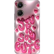 Senada Vivo Y18 Kılıf Desenli Baskılı Tpu Rubber Kapak CUTE111