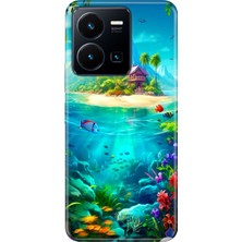 Senada Vivo Y22S Y35 Kılıf Desenli Baskılı Tpu Rubber Kapak Island