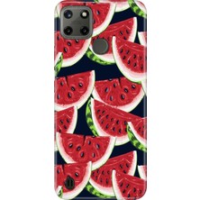 Senada iPhone 7 Plus - 8 Plus Kılıf Desenli Baskılı Tpu Rubber Kapak Karpuz