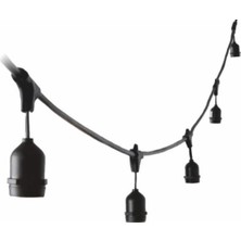 Helios HS-1233 Sarkıt Eklenebilir Dış Mekan Yılbaşı Ağaç ve Bahçe Aydınlatma E27 Duylu 5 Metre 5 Duy